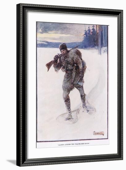 La Salle Alone Accross the Trackless Snow-Joseph Ratcliffe Skelton-Framed Giclee Print