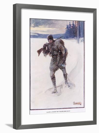 La Salle Alone Accross the Trackless Snow-Joseph Ratcliffe Skelton-Framed Giclee Print