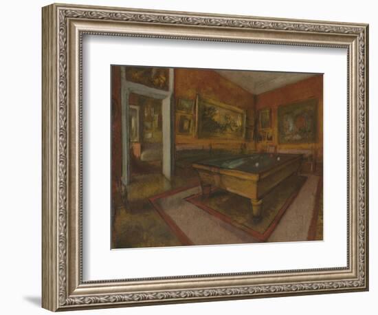 La Salle de billard au Menil Hubert-Edgar Degas-Framed Giclee Print