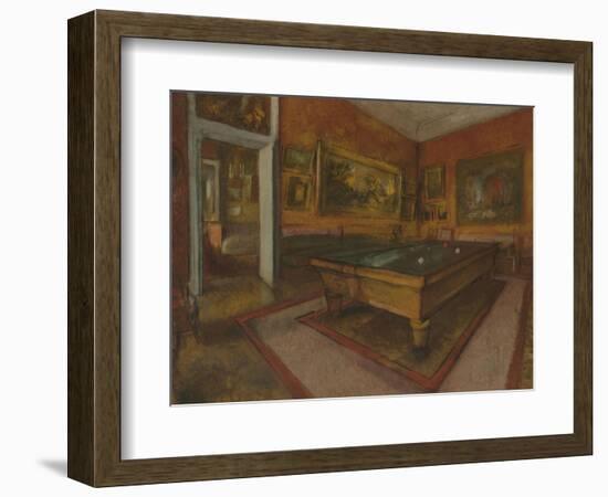 La Salle de billard au Menil Hubert-Edgar Degas-Framed Giclee Print