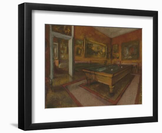 La Salle de billard au Menil Hubert-Edgar Degas-Framed Giclee Print