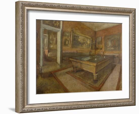 La Salle de billard au Menil Hubert-Edgar Degas-Framed Giclee Print