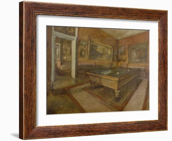 La Salle de billard au Menil Hubert-Edgar Degas-Framed Giclee Print