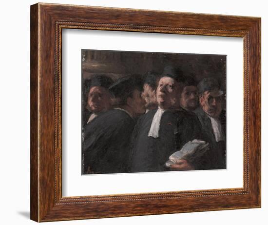 La Salle Des Pas-Perdus Au Palais De Justice-Honore Daumier-Framed Giclee Print