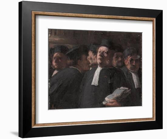 La Salle Des Pas-Perdus Au Palais De Justice-Honore Daumier-Framed Giclee Print