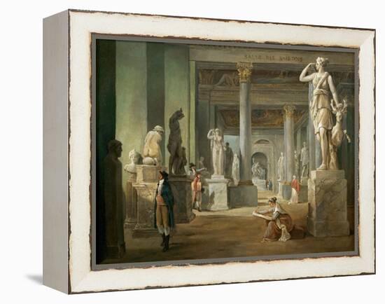 La Salle Des Saisons Au Louvre-Hubert Robert-Framed Premier Image Canvas