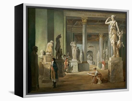 La Salle Des Saisons Au Louvre-Hubert Robert-Framed Premier Image Canvas