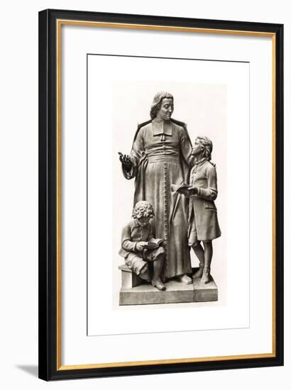 La Salle Statue-null-Framed Giclee Print