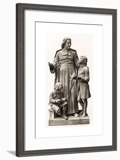 La Salle Statue-null-Framed Giclee Print