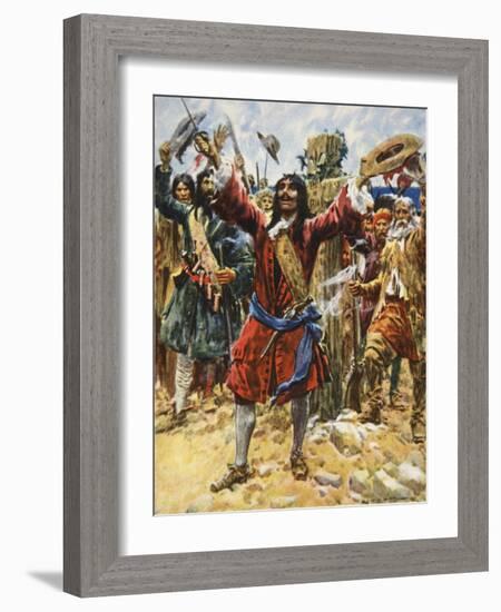 La Salle Taking Possession of Louisiana-Arthur C. Michael-Framed Giclee Print