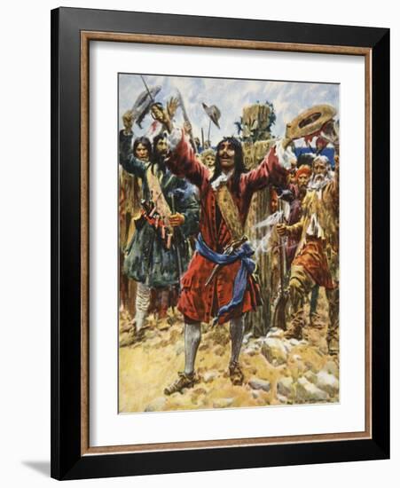 La Salle Taking Possession of Louisiana-Arthur C. Michael-Framed Giclee Print