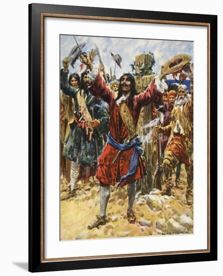 La Salle Taking Possession of Louisiana-Arthur C. Michael-Framed Giclee Print