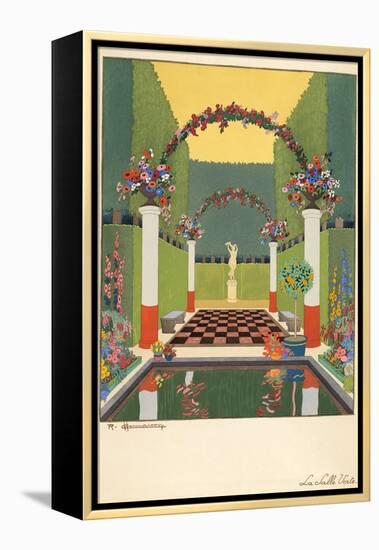 La Salle Verte, Pub. Paris 1919-Georges Barbier-Framed Premier Image Canvas