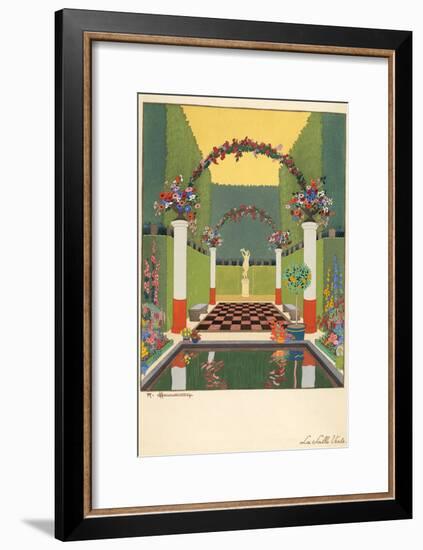 La Salle Verte, Pub. Paris 1919-Georges Barbier-Framed Giclee Print