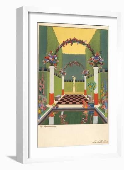 La Salle Verte, Pub. Paris 1919-Georges Barbier-Framed Premium Giclee Print