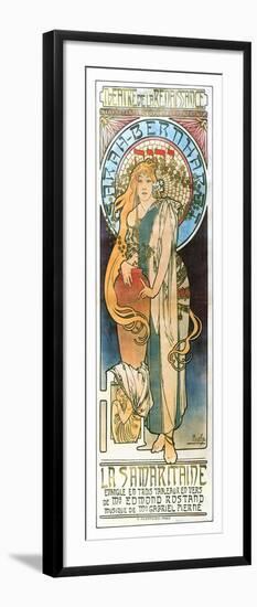 La Samartine With Sara Bernhardt-Alphonse Mucha-Framed Art Print