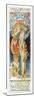 La Samartine With Sara Bernhardt-Alphonse Mucha-Mounted Art Print