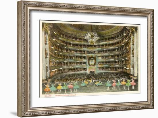 La Scala Opera House, Milan, Italy-null-Framed Premium Giclee Print