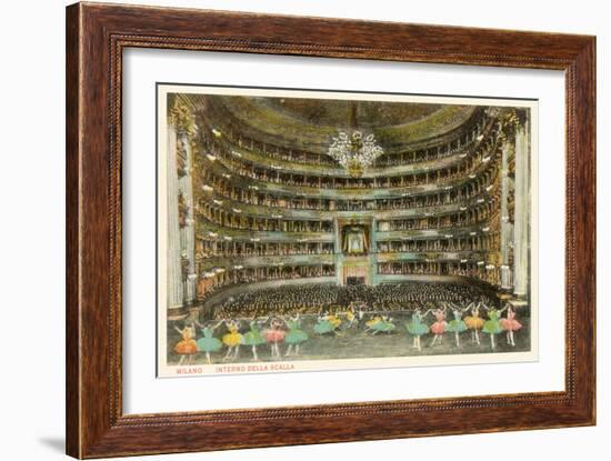 La Scala Opera House, Milan, Italy-null-Framed Premium Giclee Print
