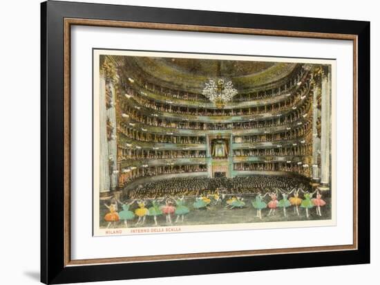 La Scala Opera House, Milan, Italy-null-Framed Premium Giclee Print