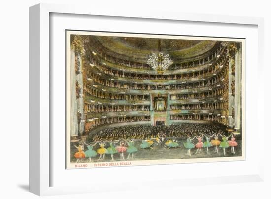 La Scala Opera House, Milan, Italy-null-Framed Premium Giclee Print