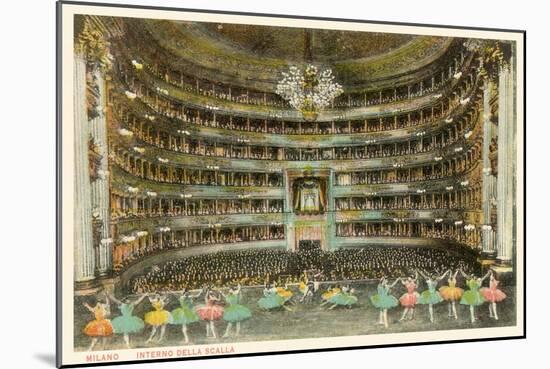 La Scala Opera House, Milan, Italy-null-Mounted Art Print