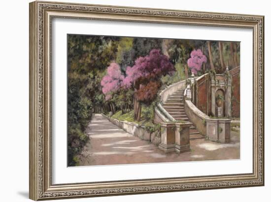 La Scalinata Sul Viale-Guido Borelli-Framed Giclee Print