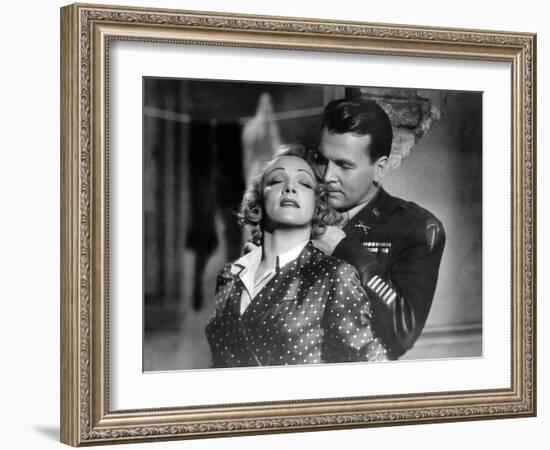 La scandaleuse by Berlin A Foreign Affair by BillyWilder with Marlene Dietrich and John Lund, 1948 -null-Framed Photo