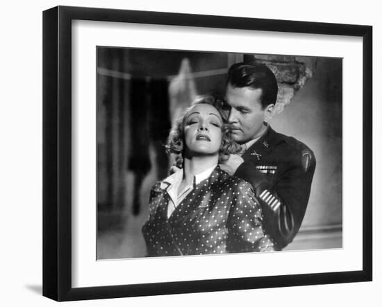 La scandaleuse by Berlin A Foreign Affair by BillyWilder with Marlene Dietrich and John Lund, 1948 -null-Framed Photo