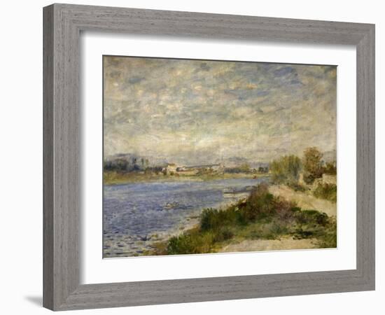 La Seine à Argenteuil-Pierre-Auguste Renoir-Framed Giclee Print