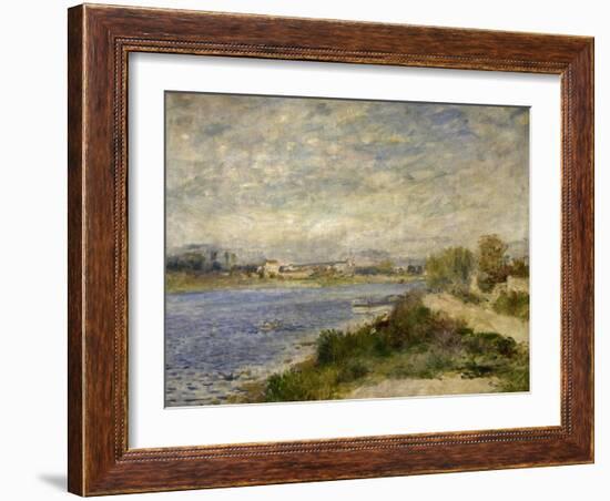 La Seine à Argenteuil-Pierre-Auguste Renoir-Framed Giclee Print