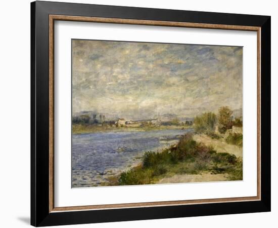 La Seine à Argenteuil-Pierre-Auguste Renoir-Framed Giclee Print