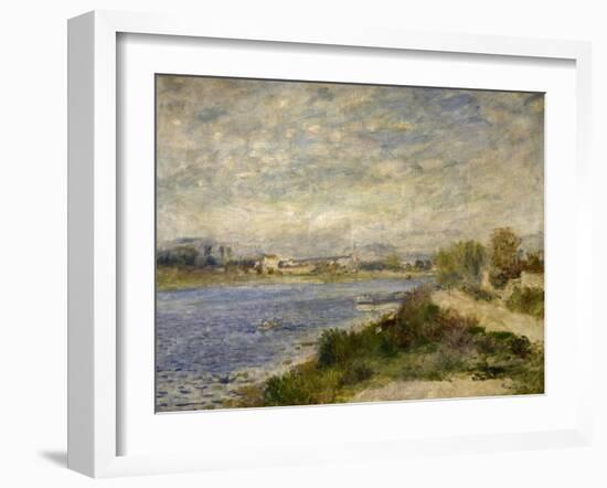 La Seine à Argenteuil-Pierre-Auguste Renoir-Framed Giclee Print
