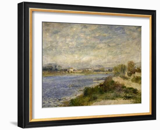 La Seine à Argenteuil-Pierre-Auguste Renoir-Framed Giclee Print