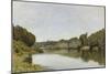La Seine à Bougival-Alfred Sisley-Mounted Giclee Print