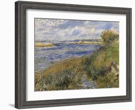 La Seine à Champrosay (Essonne) dit aussi bords de Seine à Champrosay-Pierre-Auguste Renoir-Framed Giclee Print