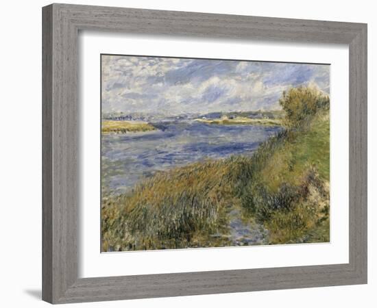 La Seine à Champrosay (Essonne) dit aussi bords de Seine à Champrosay-Pierre-Auguste Renoir-Framed Giclee Print