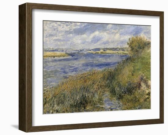 La Seine à Champrosay (Essonne) dit aussi bords de Seine à Champrosay-Pierre-Auguste Renoir-Framed Giclee Print