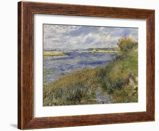 La Seine à Champrosay (Essonne) dit aussi bords de Seine à Champrosay-Pierre-Auguste Renoir-Framed Giclee Print