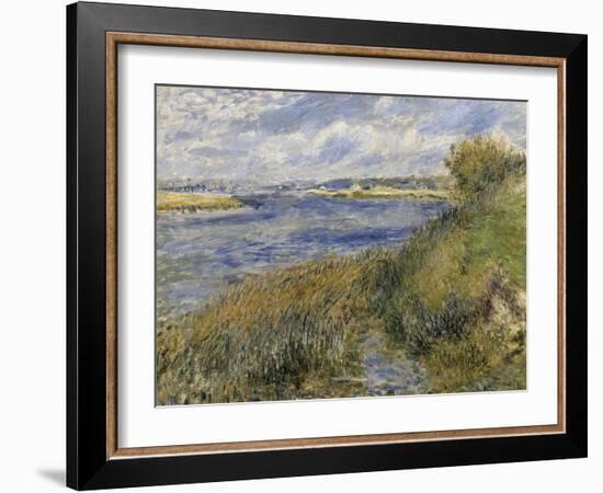 La Seine à Champrosay (Essonne) dit aussi bords de Seine à Champrosay-Pierre-Auguste Renoir-Framed Giclee Print