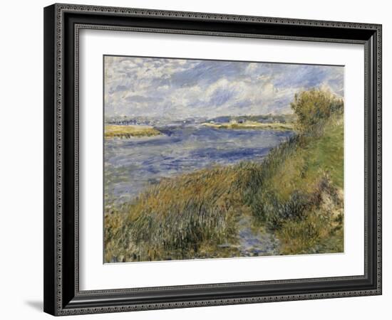 La Seine à Champrosay (Essonne) dit aussi bords de Seine à Champrosay-Pierre-Auguste Renoir-Framed Giclee Print