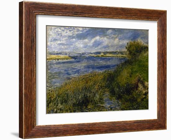 La Seine à Champrosay-Pierre-Auguste Renoir-Framed Giclee Print