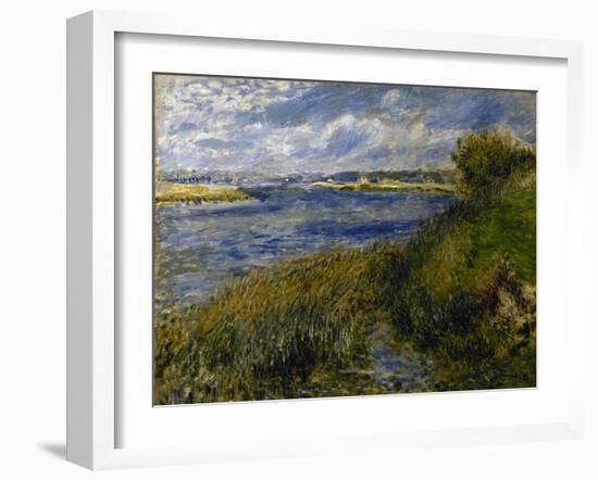 La Seine à Champrosay-Pierre-Auguste Renoir-Framed Giclee Print