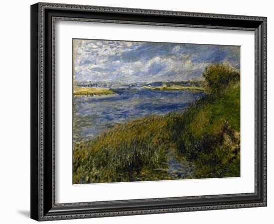 La Seine à Champrosay-Pierre-Auguste Renoir-Framed Giclee Print