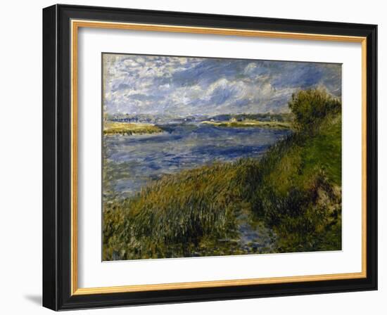 La Seine à Champrosay-Pierre-Auguste Renoir-Framed Giclee Print