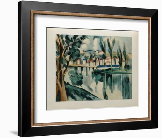 La Seine a Chatou, 1908-Maurice De Vlaminck-Framed Collectable Print