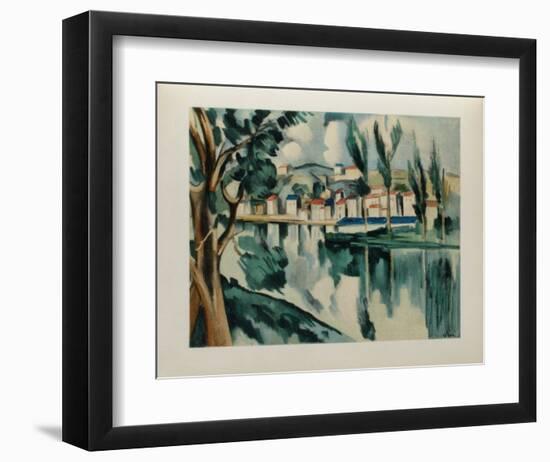 La Seine a Chatou, 1908-Maurice De Vlaminck-Framed Collectable Print