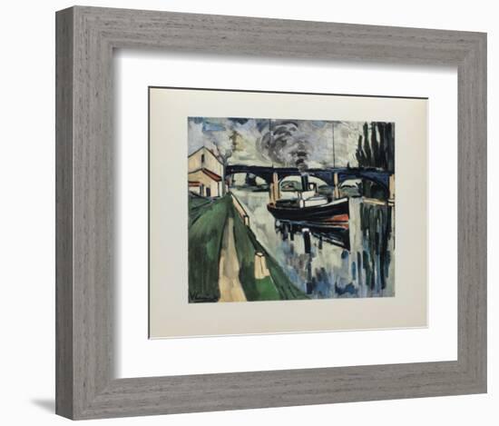 La Seine a Poissy, 1908-Maurice De Vlaminck-Framed Collectable Print