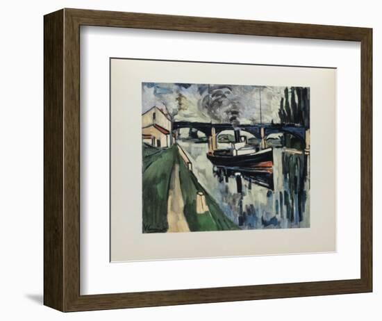 La Seine a Poissy, 1908-Maurice De Vlaminck-Framed Collectable Print