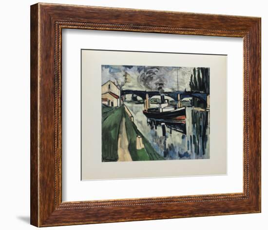 La Seine a Poissy, 1908-Maurice De Vlaminck-Framed Collectable Print